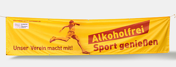 Ansicht des Banners von Alkoholfrei Sport genießen